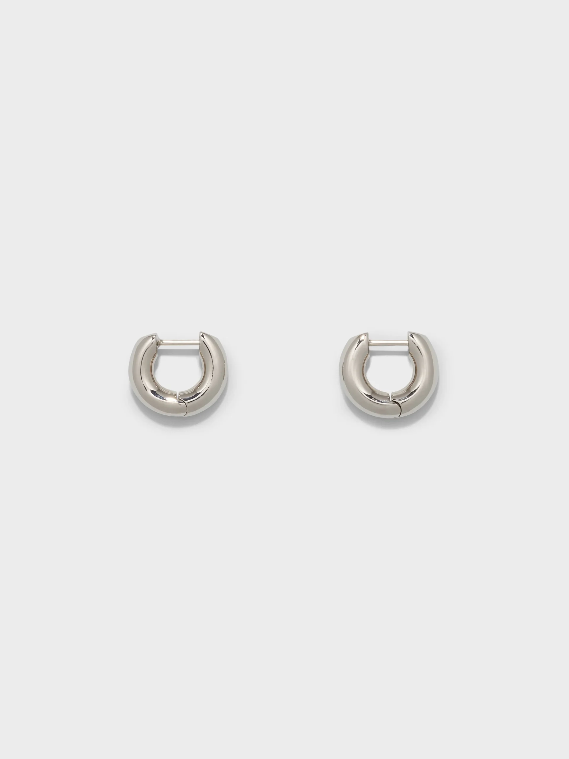 Alaya Small Palladium-Plated Hoop Earrings