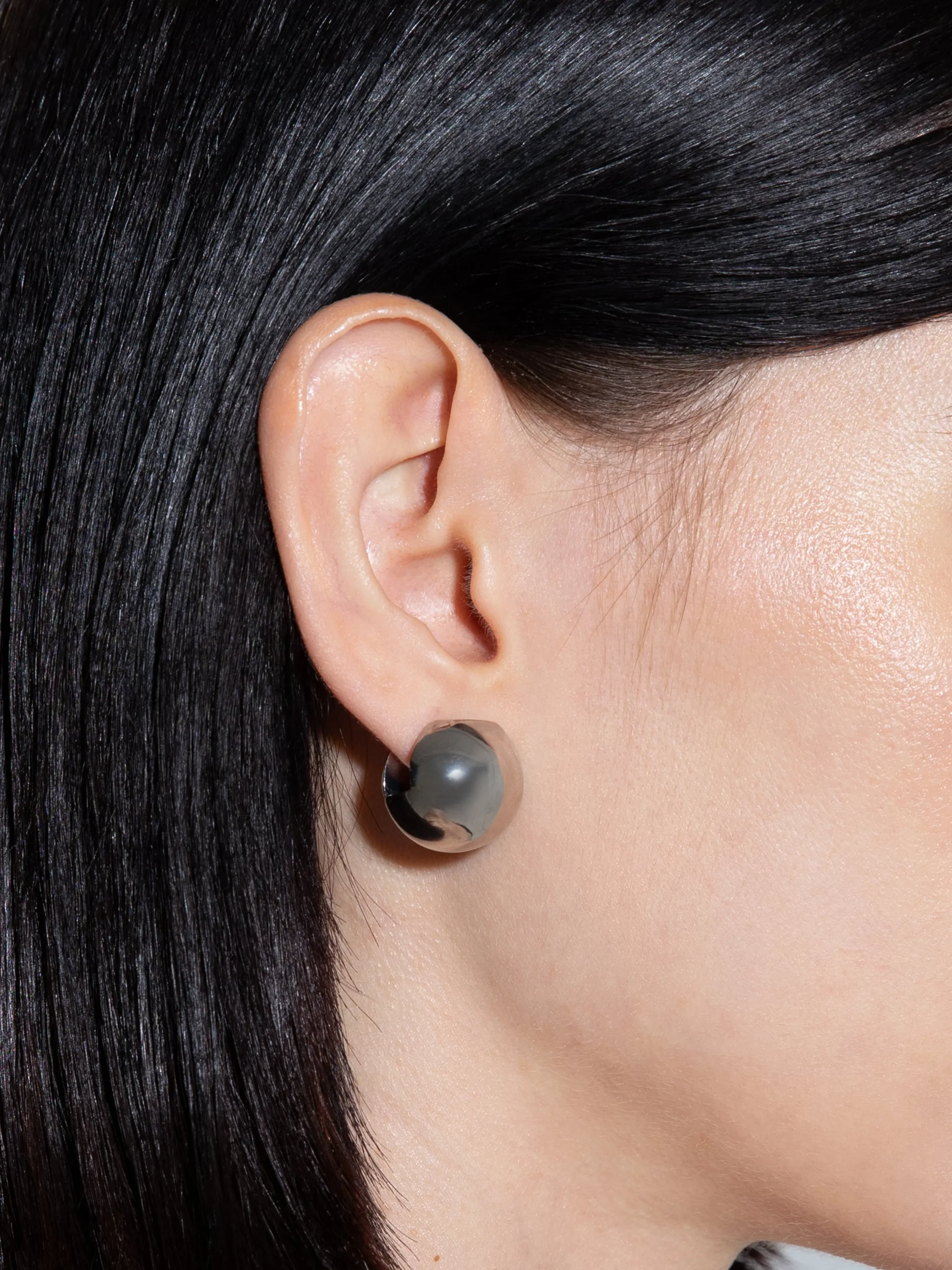 Alice Medium Palladium-Plated Earrings