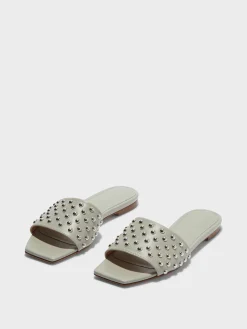 Anna Studded Leather Sandals