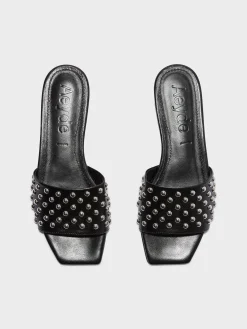 Anna Studded Leather Sandals
