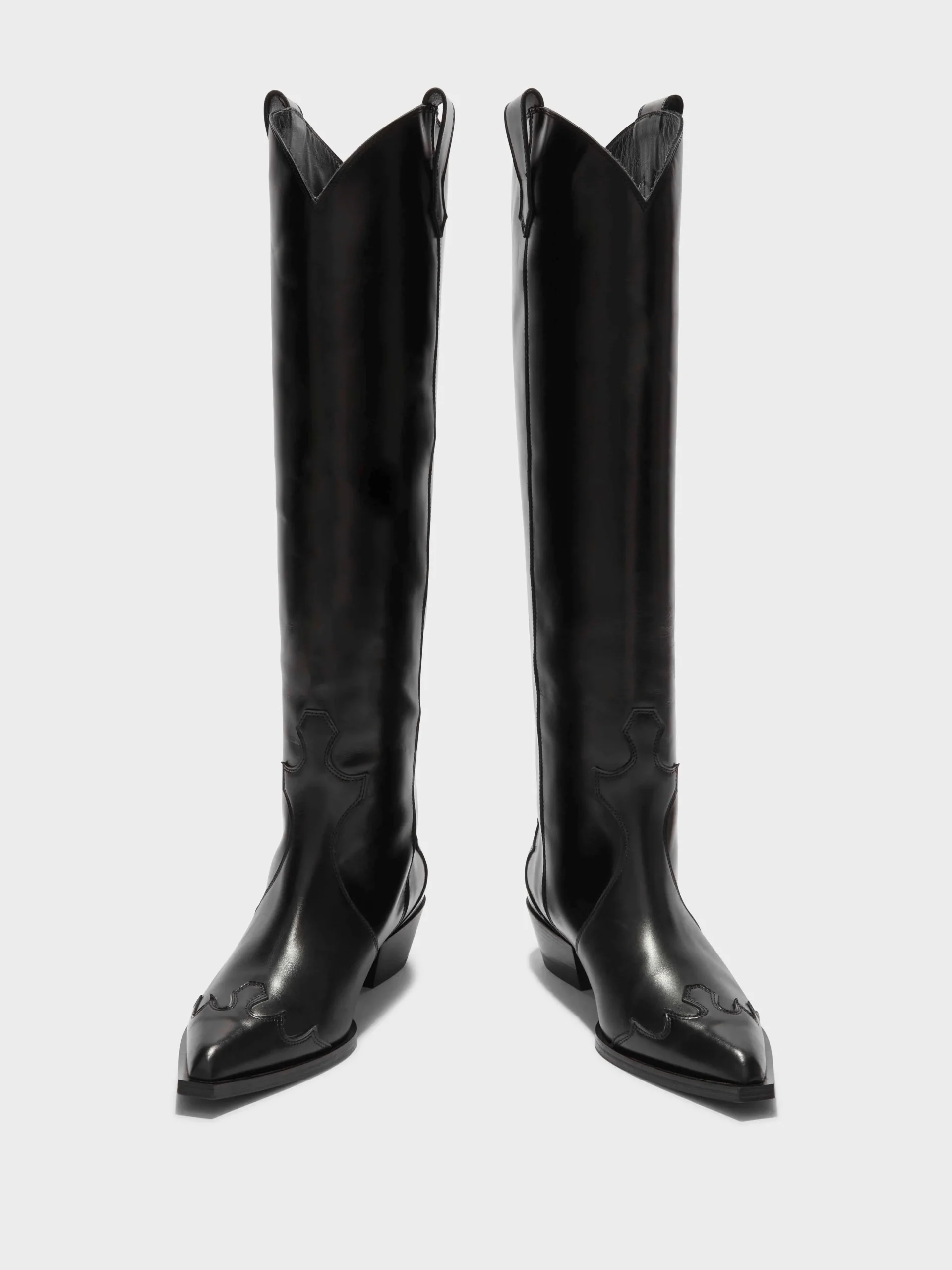 Aruna Leather Knee-High Cowboy Boots