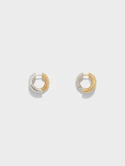 Clyde 18kt Gold and Palladium-Plated Hoop Earrings
