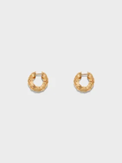 Cooper Medium 18kt Gold-Plated Hoop Earrings