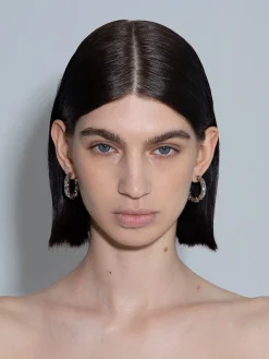 Cruz Palladium-Plated Hoop Earrings