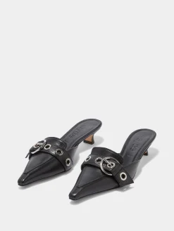 Danielle Leather Mules