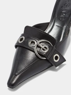 Danielle Leather Mules