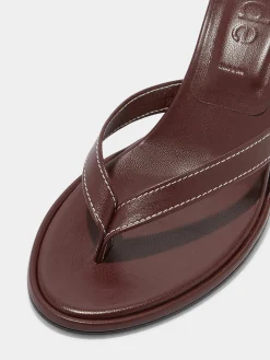 Daphne Leather Thong Sandals