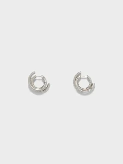 Dean Palladium-Plated Hoop Earrings