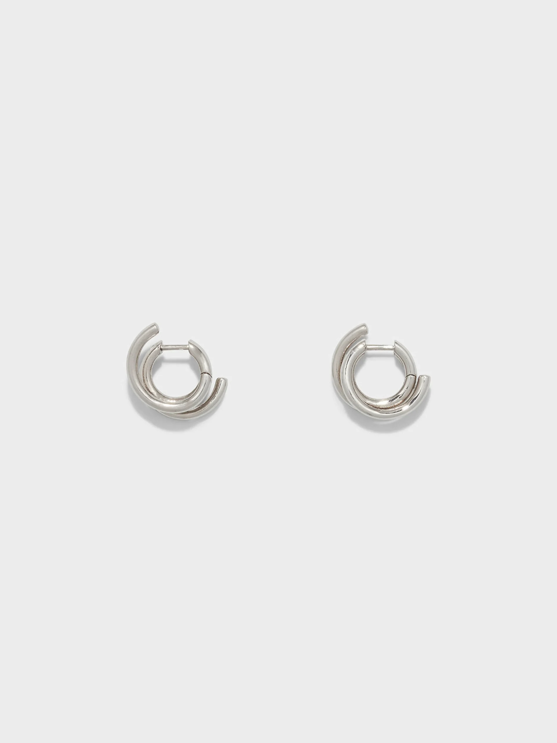 Dean Palladium-Plated Hoop Earrings