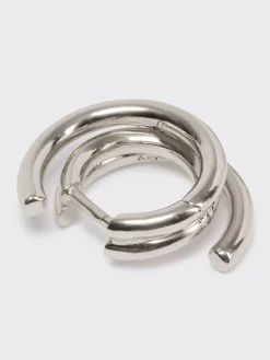 Dean Palladium-Plated Hoop Earrings