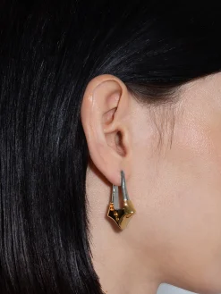 Delilah Palladium and 18kt Gold-Plated Earrings
