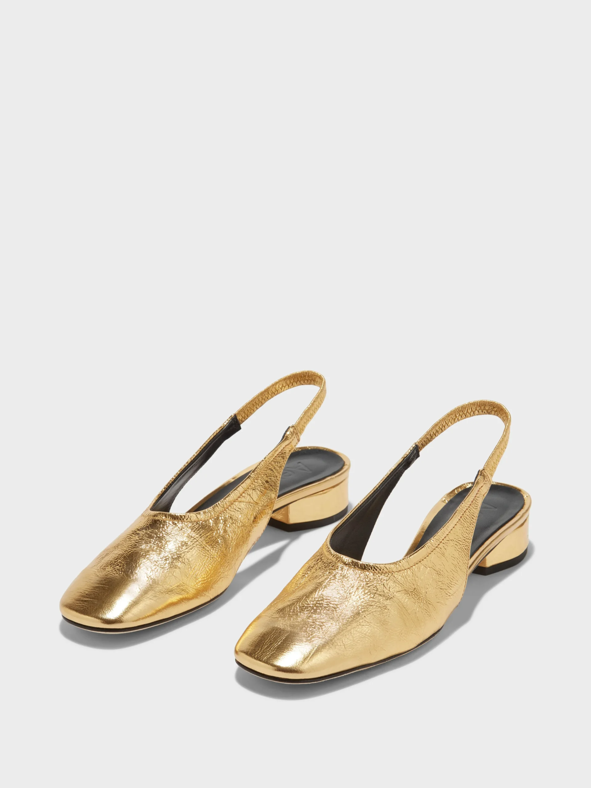 Dua Laminated Leather Slingback