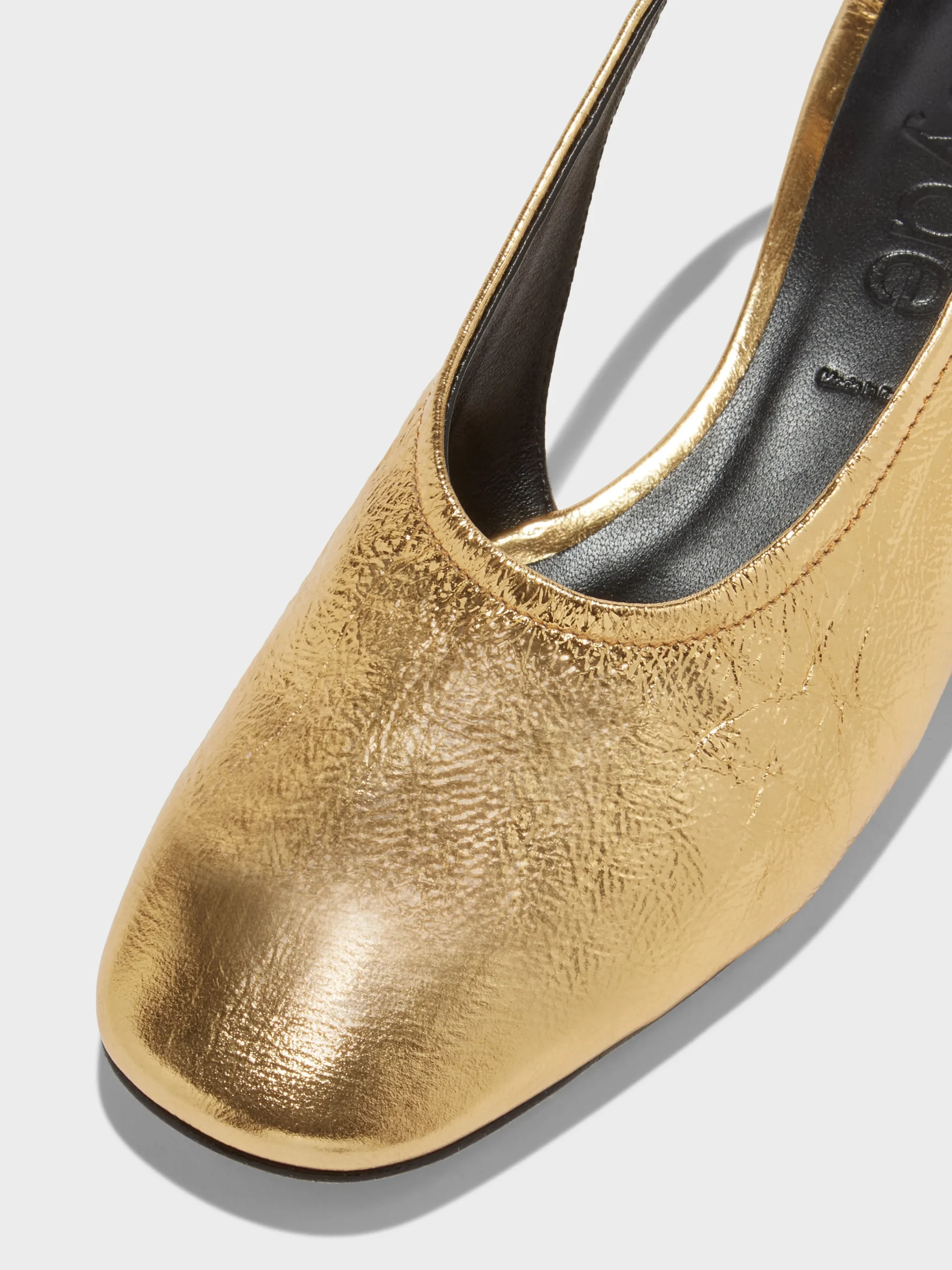 Dua Laminated Leather Slingback