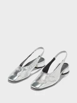 Dua Laminated Leather Slingback