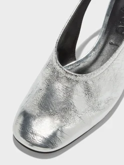 Dua Laminated Leather Slingback