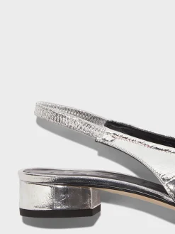 Dua Laminated Leather Slingback