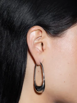 Eleanora Palladium-Plated Hoop Earrings