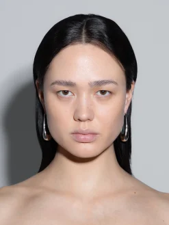 Eleanora Palladium-Plated Hoop Earrings