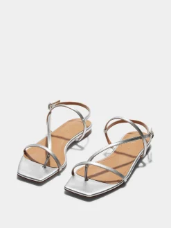 Ella Leather Toe-Post Sandals