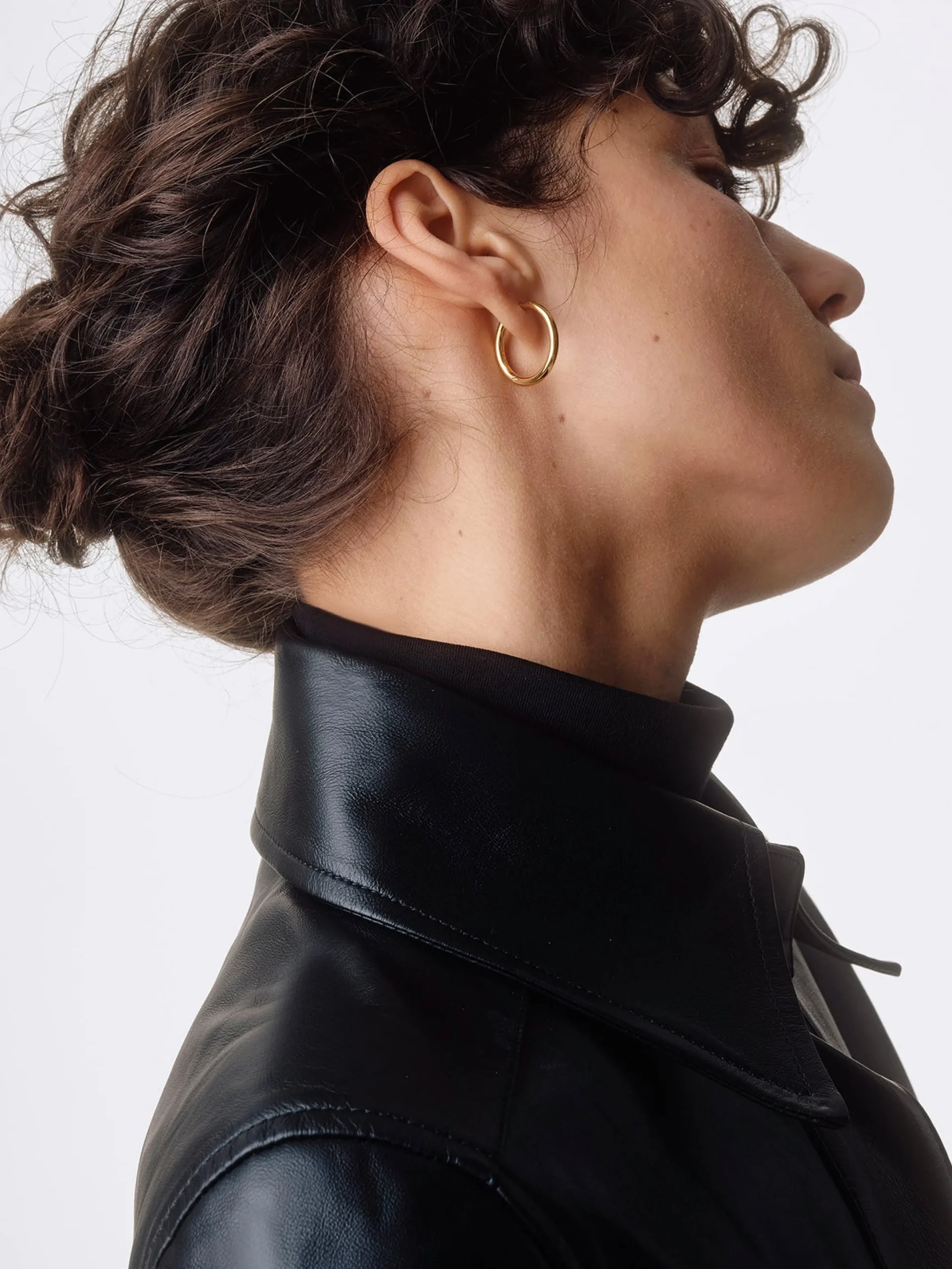 Elona Medium 18kt Gold-Plated Hoop Earrings