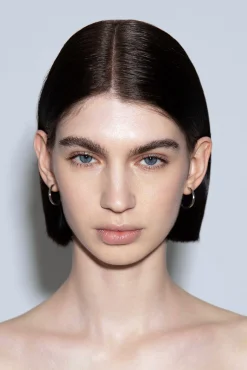 Elona Medium Palladium-Plated Hoop Earrings