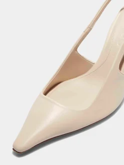 Fernanda Leather Slingback Pumps