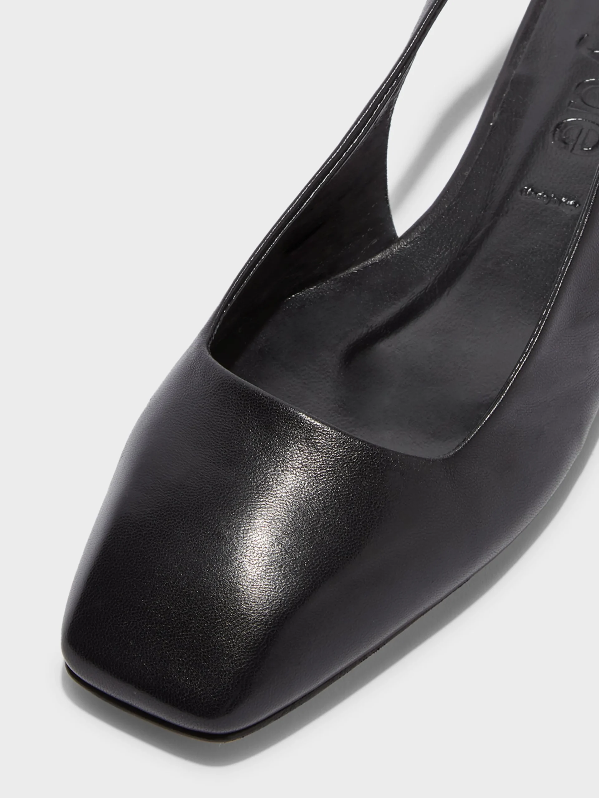 Geraldine Leather Slingback Flats
