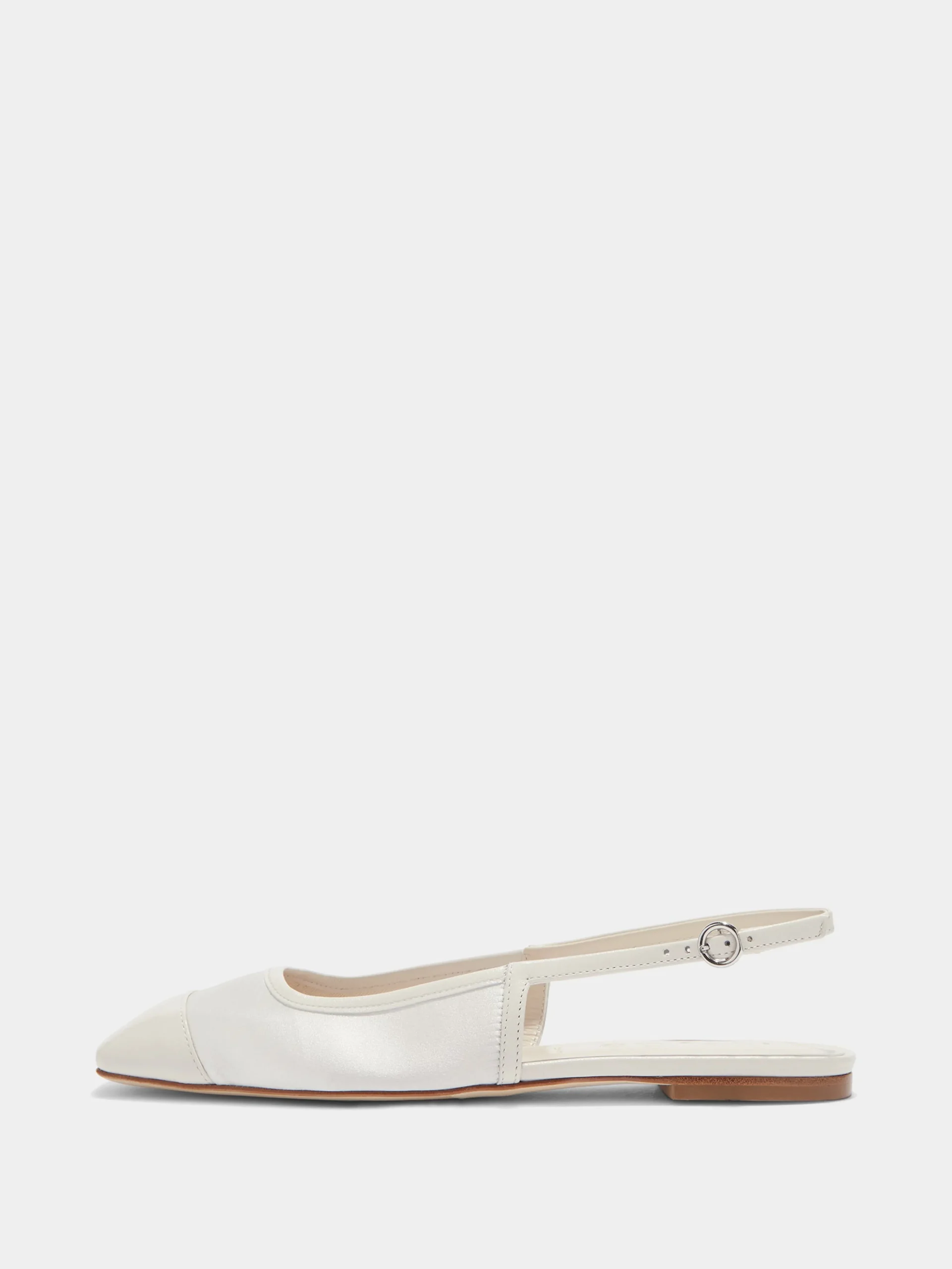 Geraldine Satin Toe-Cap Slingback