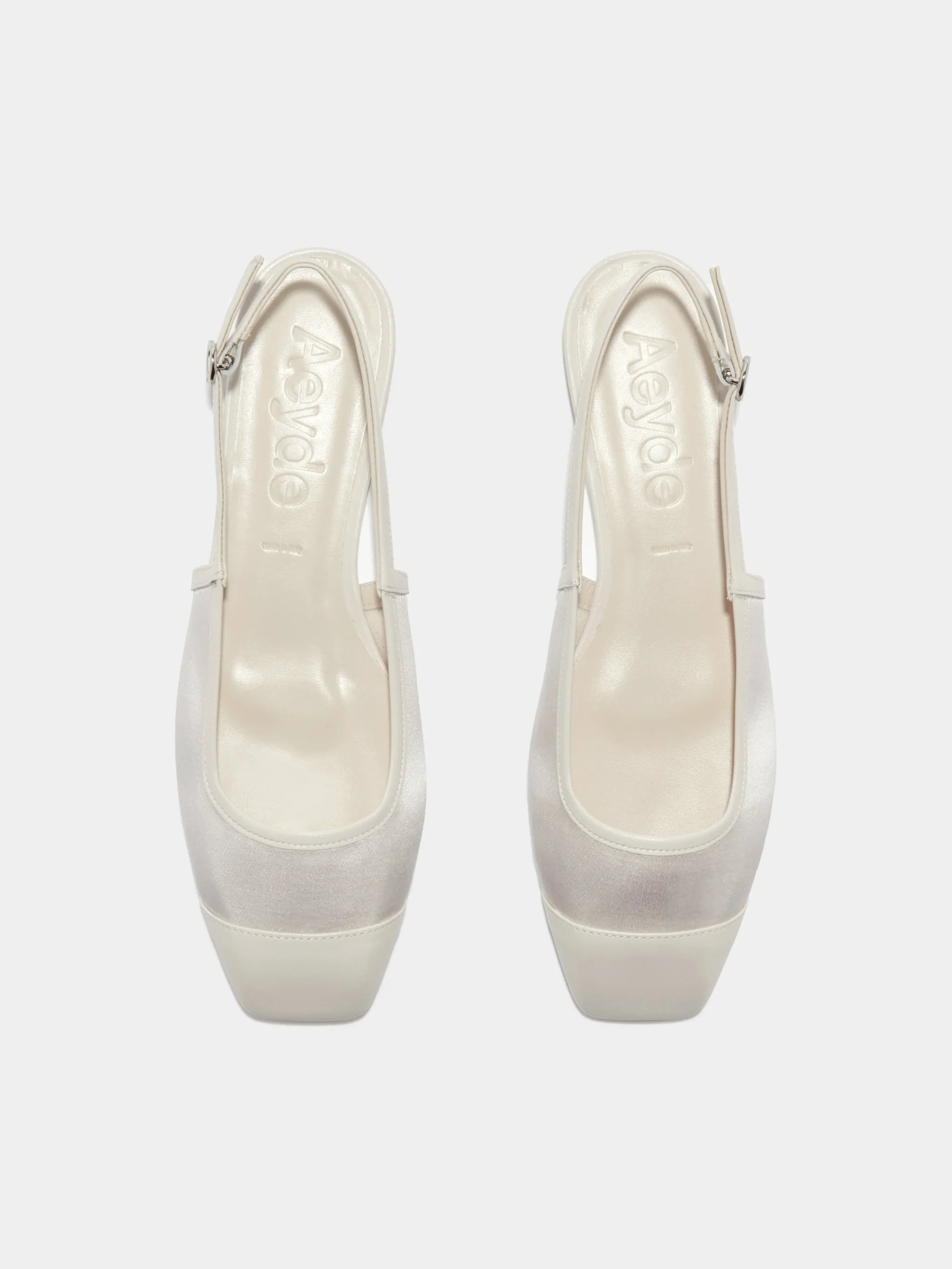 Geraldine Satin Toe-Cap Slingback