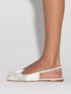 Geraldine Satin Toe-Cap Slingback