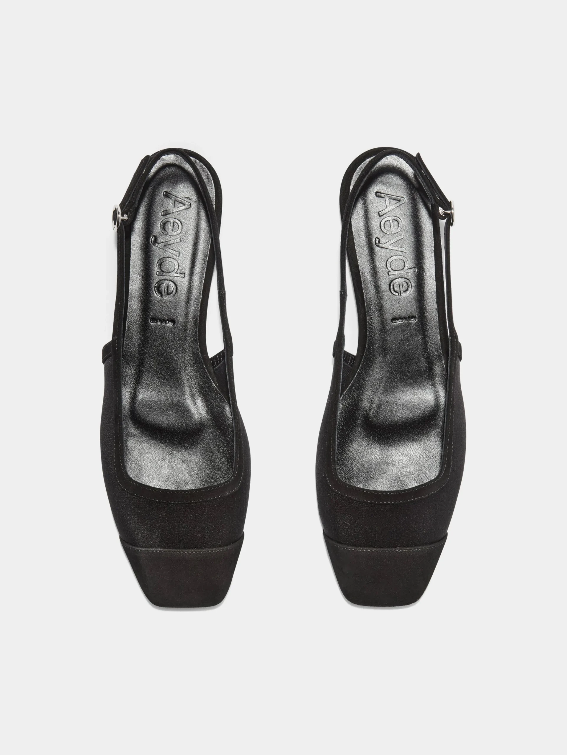 Geraldine Satin Toe-Cap Slingback