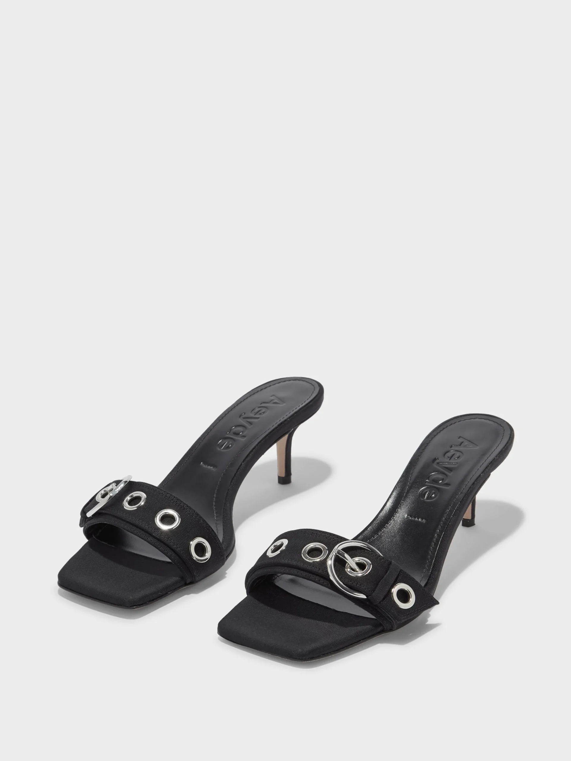 Ilvy Eyelet Grosgrain Mules