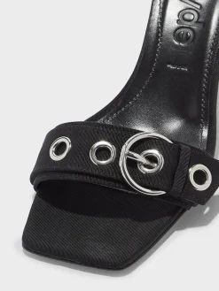 Ilvy Eyelet Grosgrain Mules