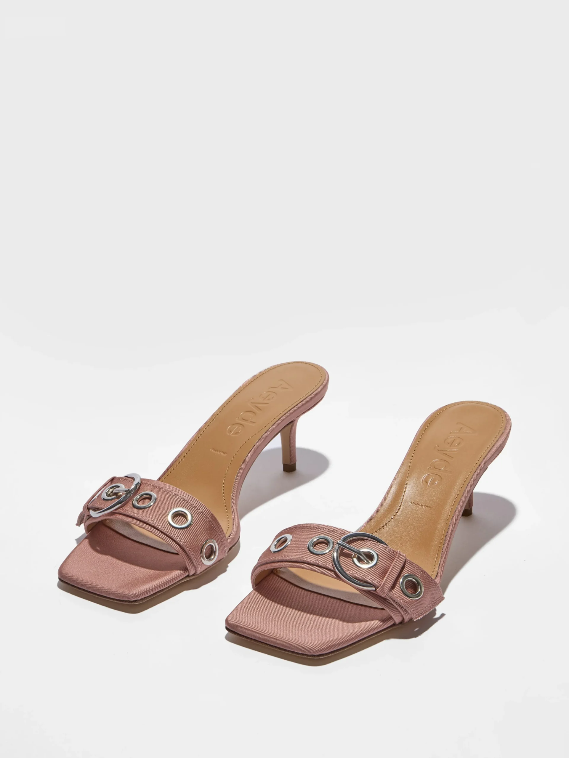 Ilvy Eyelet Grosgrain Mules