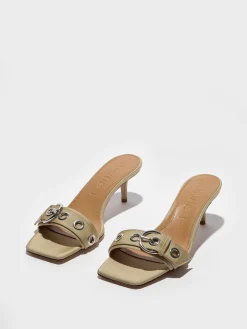 Ilvy Eyelet Grosgrain Mules