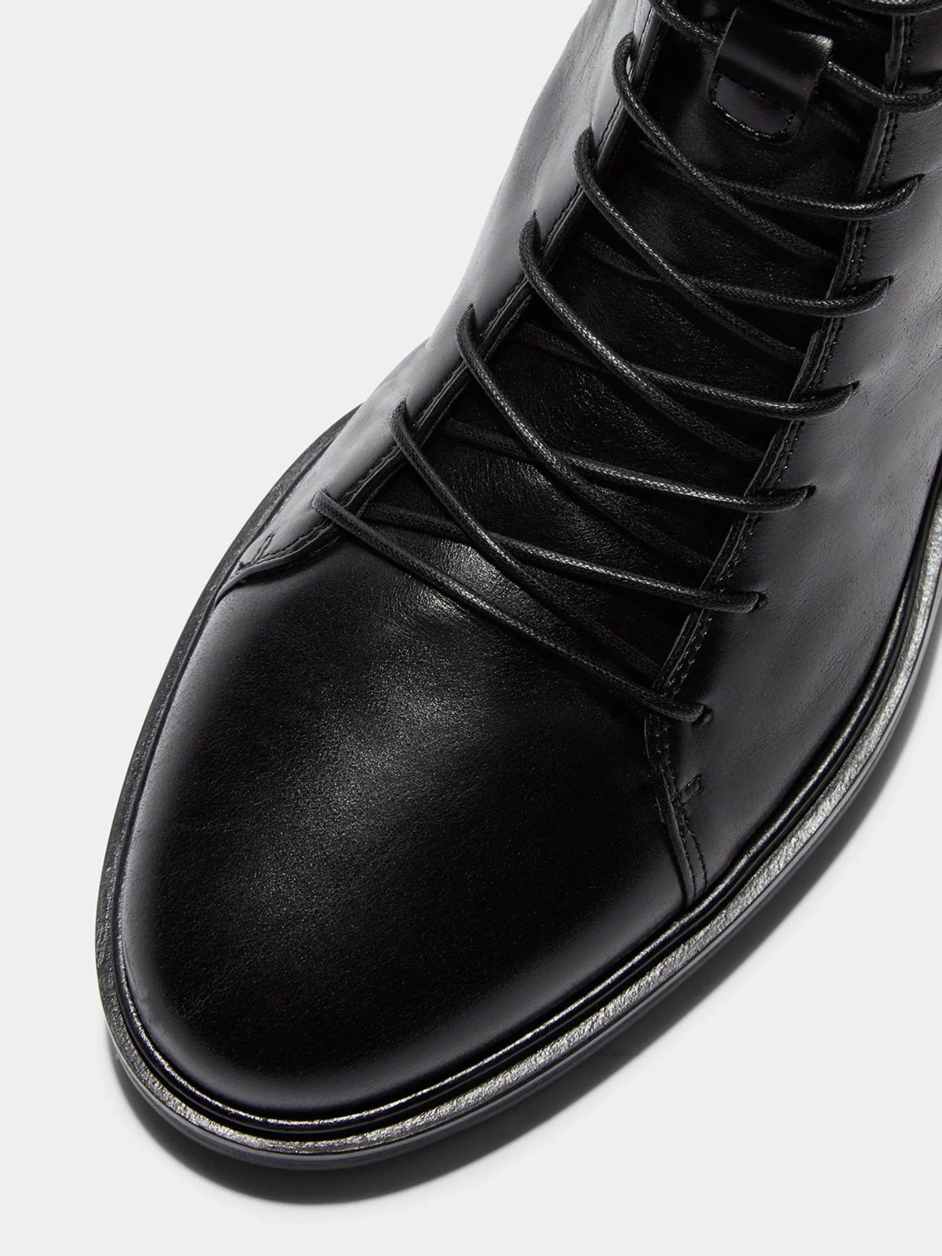 Isa Leather Lace-Up Ankle Boots