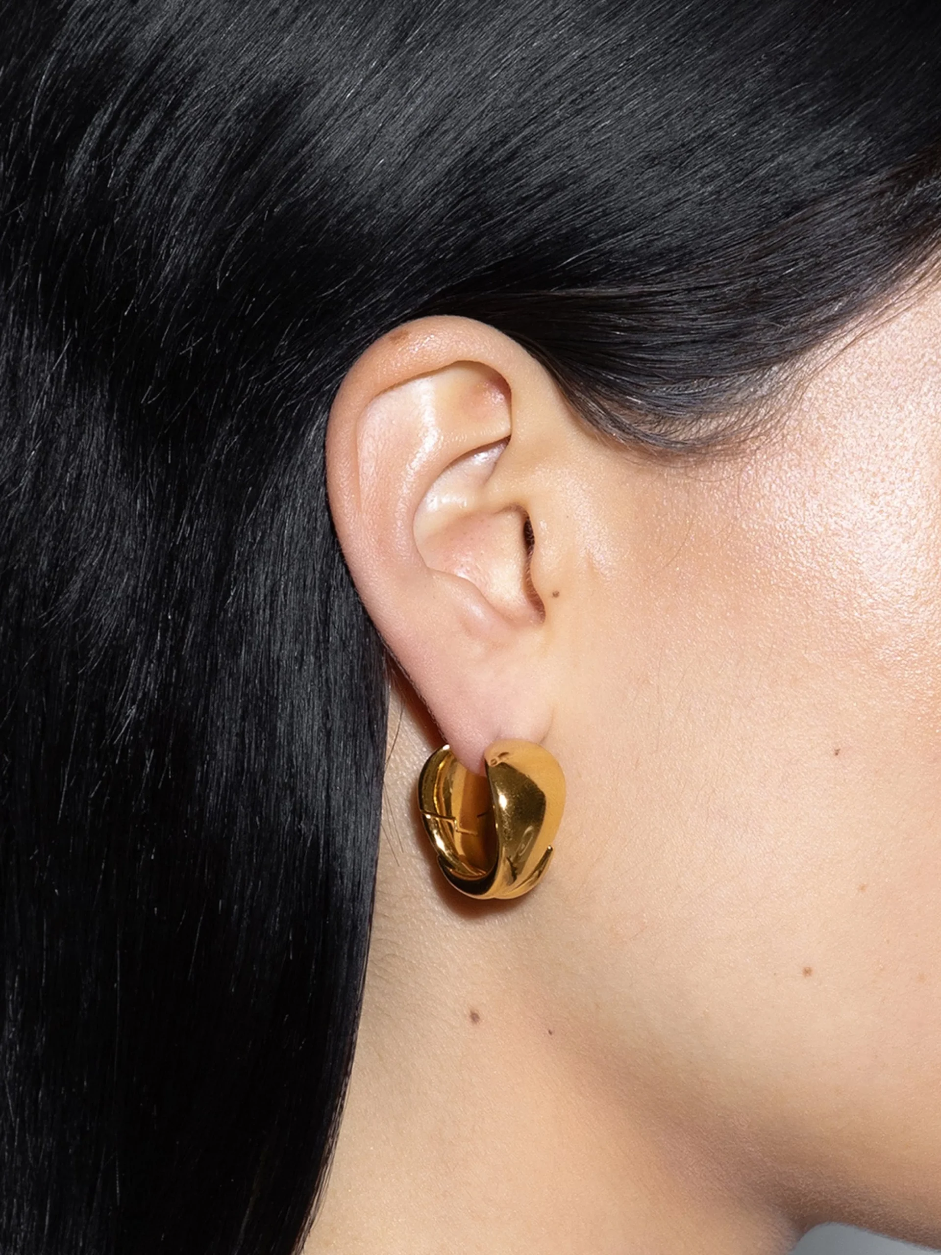 Junior Medium 18kt Gold-Plated Earrings