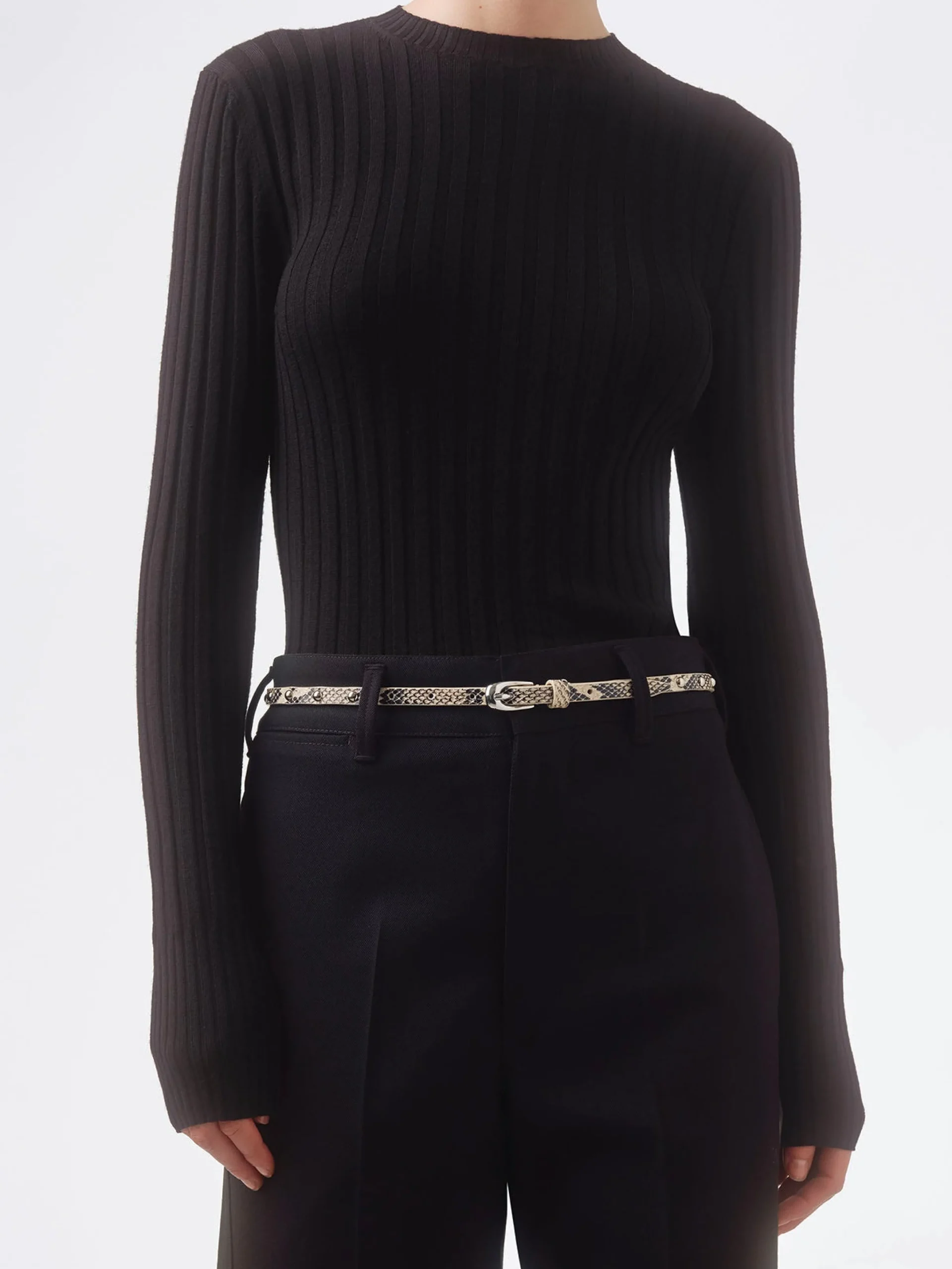 Liam Studded Leather Belt