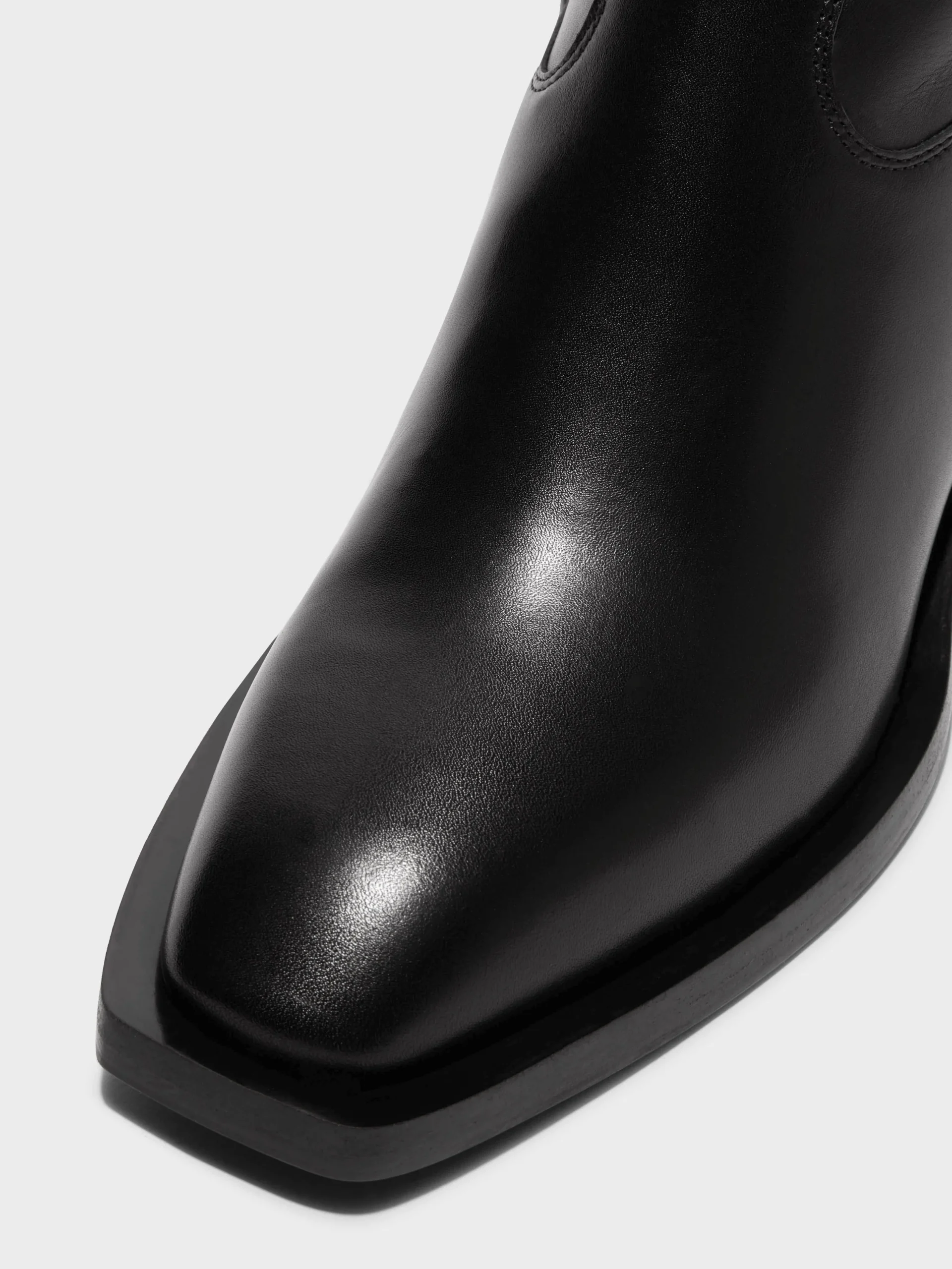 Luis Leather Cowboy Ankle Boots