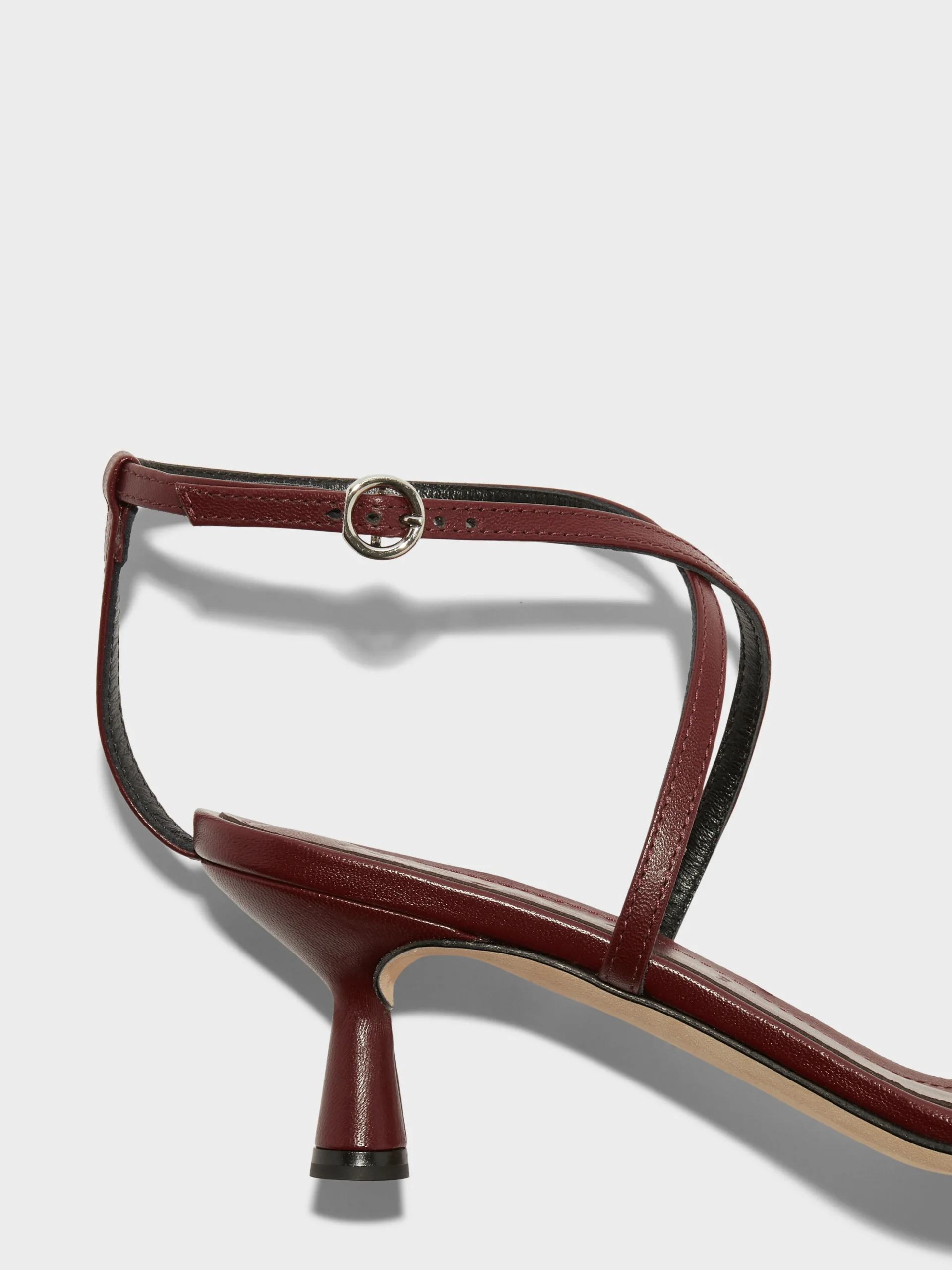 Maeve Leather Stiletto Sandals