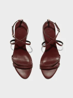 Maeve Leather Stiletto Sandals