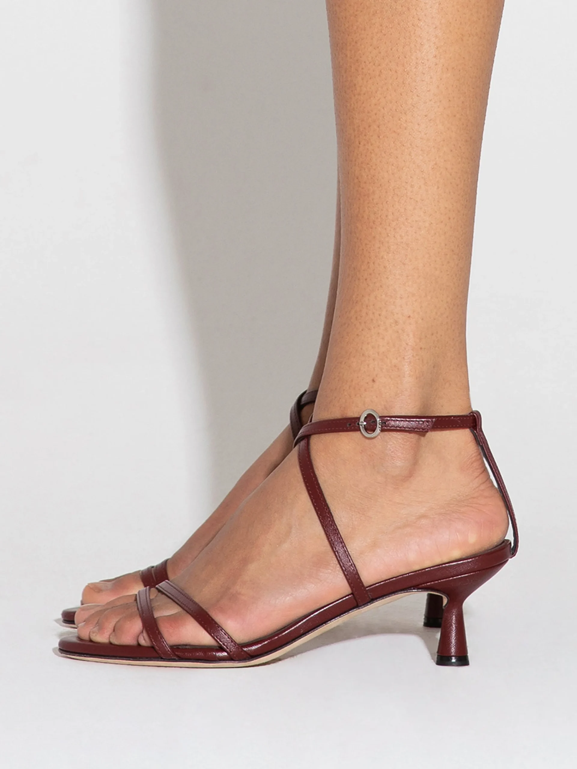 Maeve Leather Stiletto Sandals