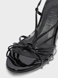 Rhonda Leather Kitten-Heel Sandals