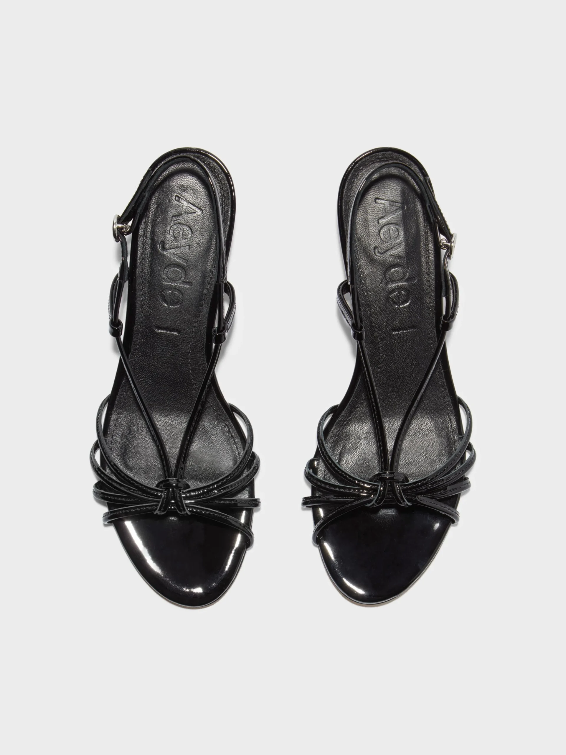 Rhonda Leather Kitten-Heel Sandals