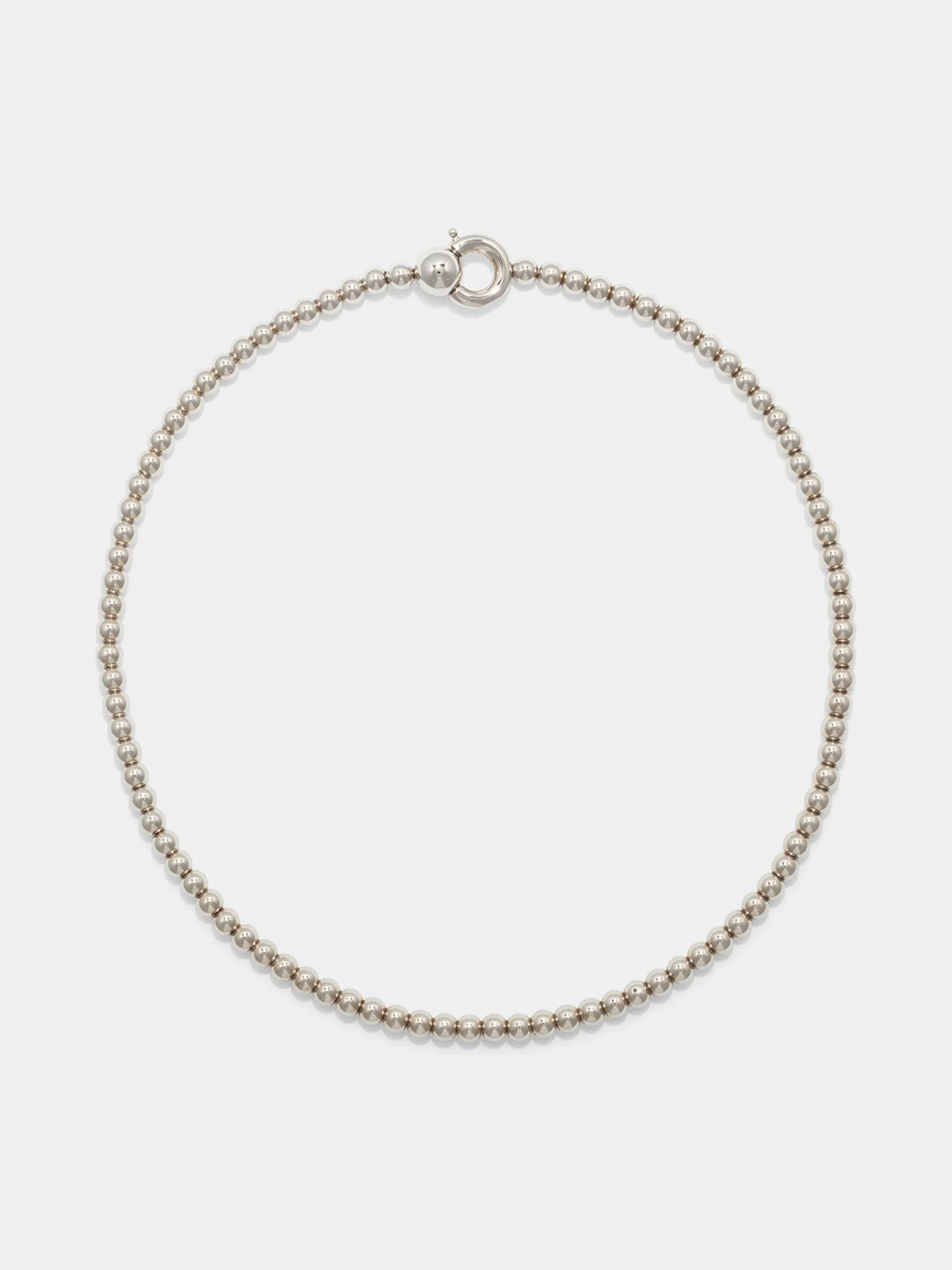 Syd Ball Chain Palladium-Plated Necklace