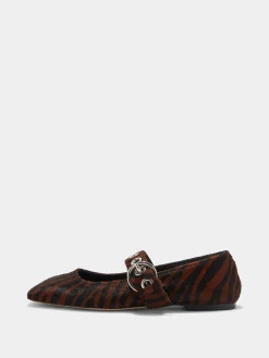 Uma Eyelet Ponyhair Mary-Janes