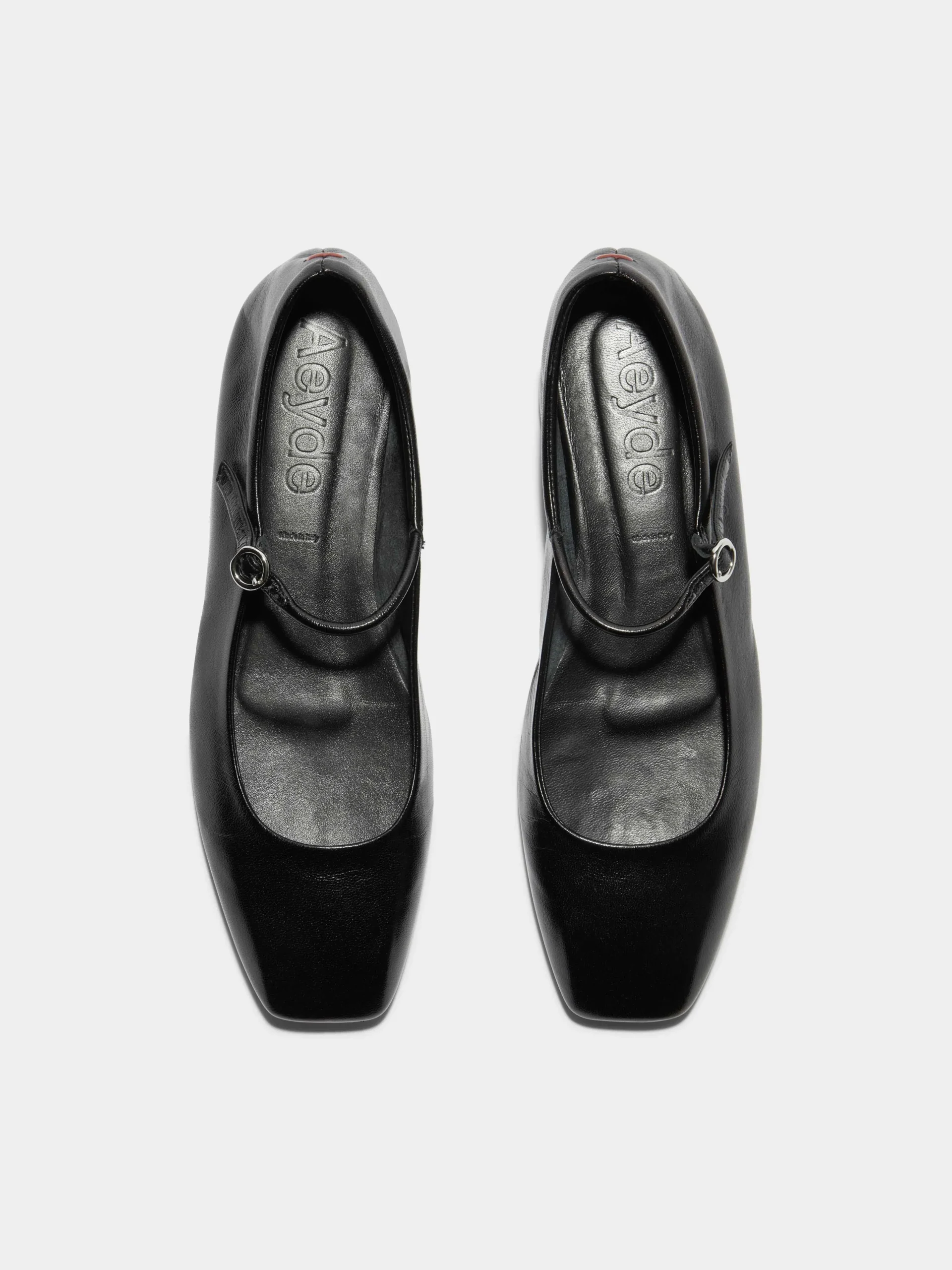 Uma Leather Mary-Jane Flats