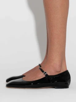 Uma Leather Mary-Jane Flats