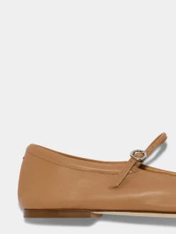 Uma Leather Mary-Janes Flats
