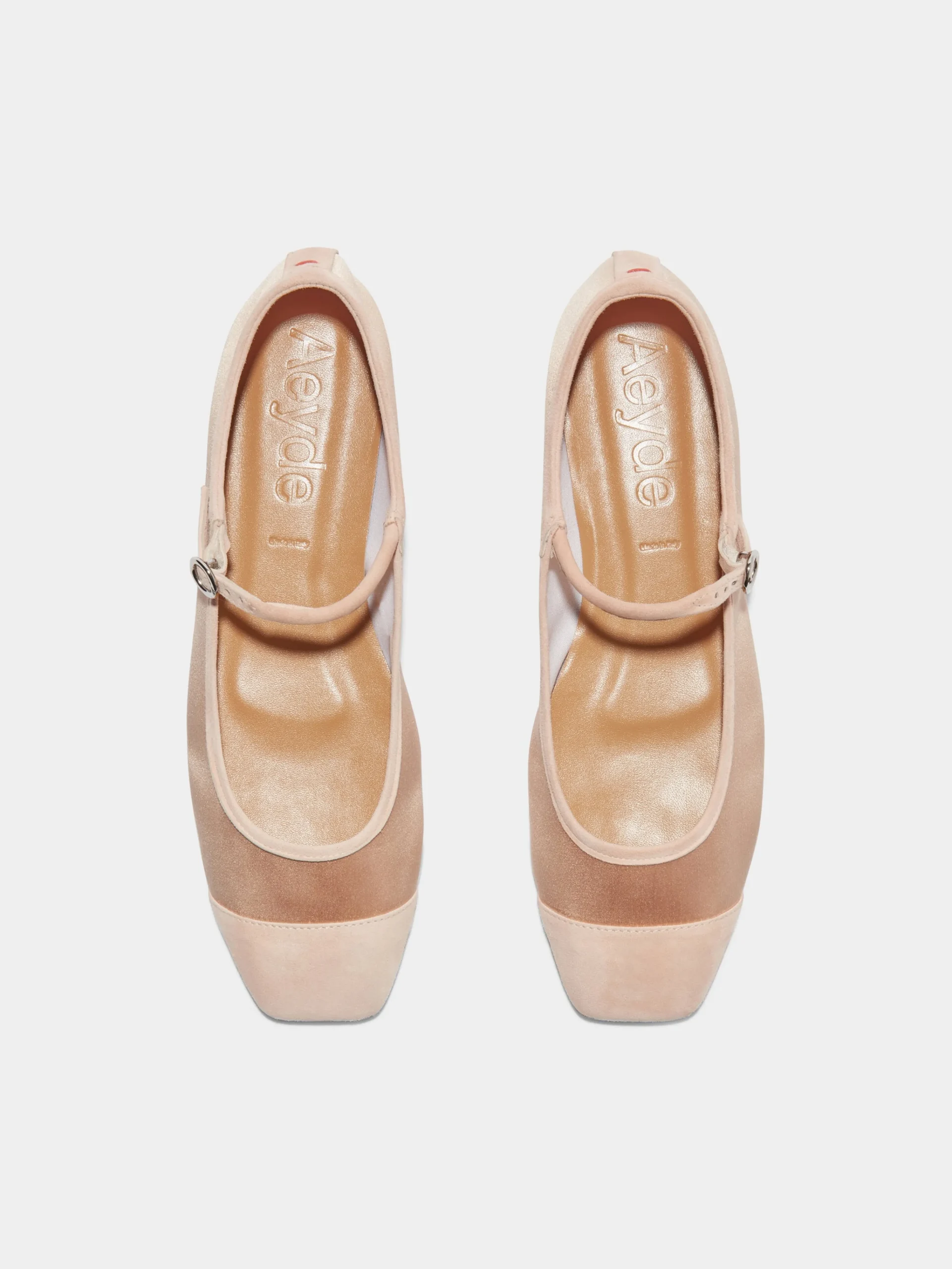 Uma Satin Toe-Cap Mary-Jane Flats
